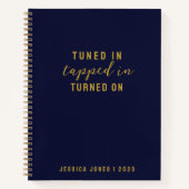 Afgestemd in de wet van aantrekkingskracht Elegant Notitieboek (Voorkant)