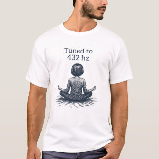 Afgestemd op 432 Hz frequentiemuziek T-shirt