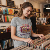 Afgestemd op Liefde Retro Radio Design Tri-Blend Shirt