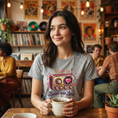 Afgestemd op Liefde Retro Radio Design Tri-Blend Shirt
