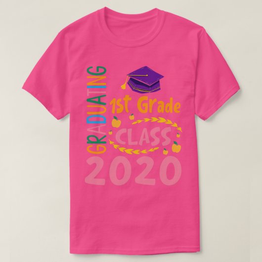 Afgestudeerd 1e klas Senior Happy Class of School T-shirt (Design voorkant)