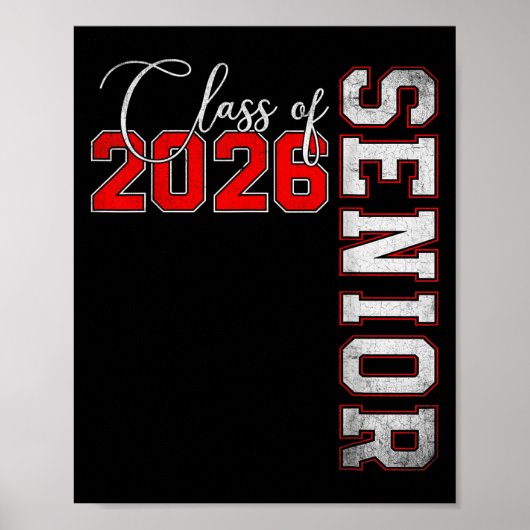 Afgestudeerd 2026 Afstuderen Mijn Laatste Eerste D Poster (Voorkant)