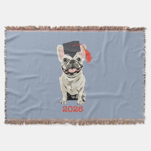 Afgestudeerd 2026, cute hond deken (Voorkant)