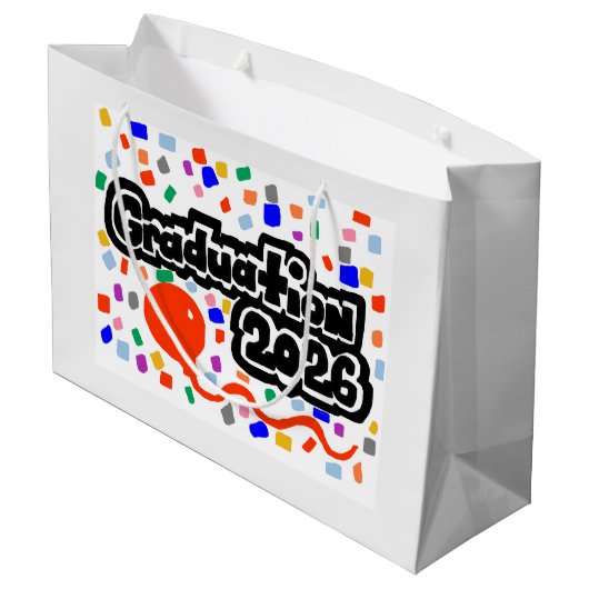 Afgestudeerd 2026  groot cadeauzakje (Achterkant Gekanteld)