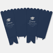Afgestudeerd 2026 Navy Blauwe Afstudeerfeest Custo Bedankdoosjes (Ongevouwen)
