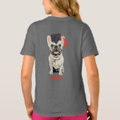 Afgestudeerd 2026, schattige hond t-shirt (Achterkant)
