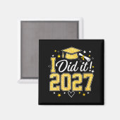 Afgestudeerd 2027 afstudeerklas 2027 magneet (Voorkant / Achterkant)