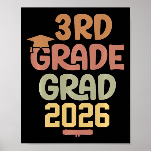 Afgestudeerd 3e leerjaar Cl van 2026 Afstuderen Ve Poster (Voorkant)