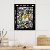 Afgestudeerd 55 Foto Collage Gefeliciteerd Afgestu Poster (Keuken)