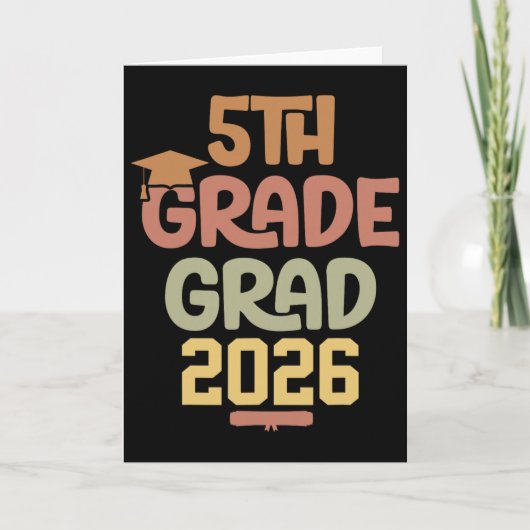 Afgestudeerd 5e leerjaar Cl 2026 Basisonderwijs Kaart (Voorkant)