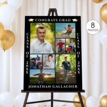 Afgestudeerd 8 Foto Collage Gefeliciteerd Afgestud