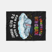 Afgestudeerd 9e klas olifant grappige afstuderen fleece deken (Voorkant (Horizontaal))