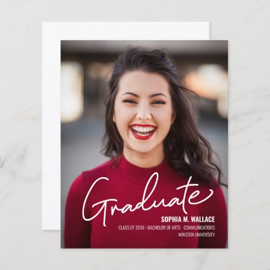 Afgestudeerd aan de Economische Universiteit met f (Voorkant / Achterkant)