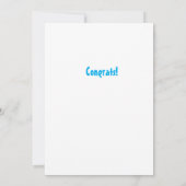 Afgestudeerd aan de kleuterschool Wenskaart Kaart (Achterkant)