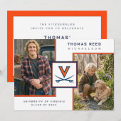 Afgestudeerd aan de Universiteit van Virginia Kaart (Voorkant / Achterkant)