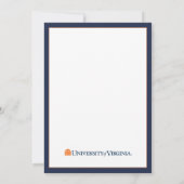 Afgestudeerd aan de Universiteit van Virginia Kaart (Achterkant)