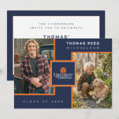 Afgestudeerd aan de Universiteit van Virginia Kaart (Voorkant / Achterkant)