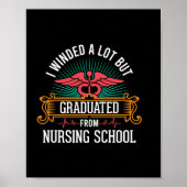 Afgestudeerd aan de verpleegkundige school poster (Voorkant)