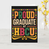 Afgestudeerd Aan Hbcu Juneteenth School Historisch Kaart (Gele Bloem)