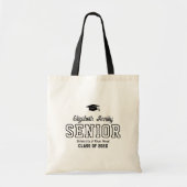 Afgestudeerd aan het aangepaste jaarscriptieprogra tote bag (Voorkant)