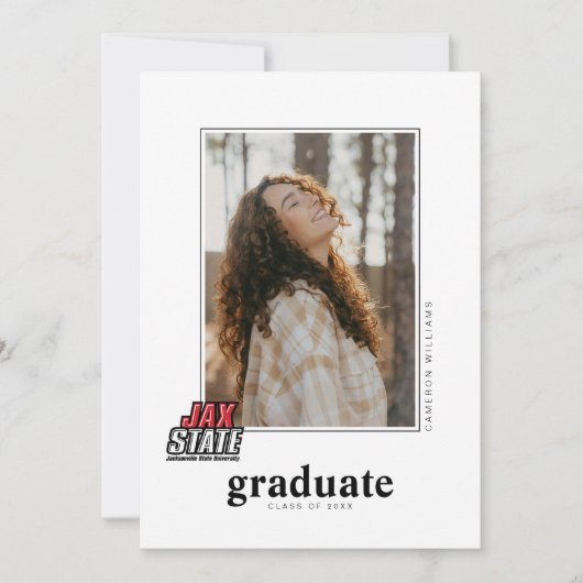 Afgestudeerd aan Jacksonville State University Aankondiging (Voorkant)