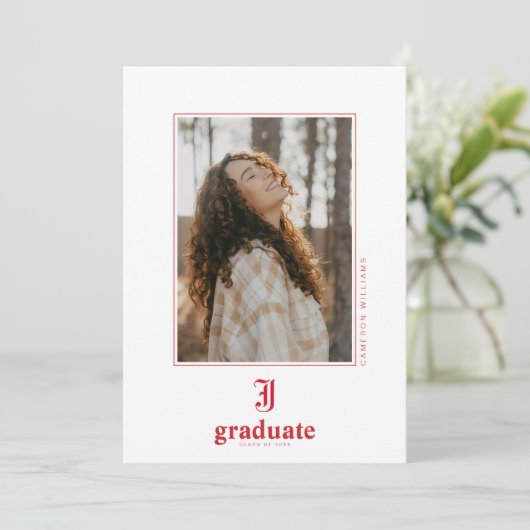 Afgestudeerd aan Jacksonville State University Aankondiging (Staand voorkant)