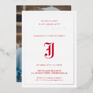 Afgestudeerd aan Jacksonville State University Folie Uitnodiging