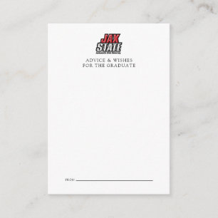 Afgestudeerd aan Jacksonville State University Notitiekaartje