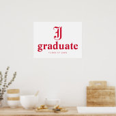 Afgestudeerd aan Jacksonville State University Poster (Keuken)