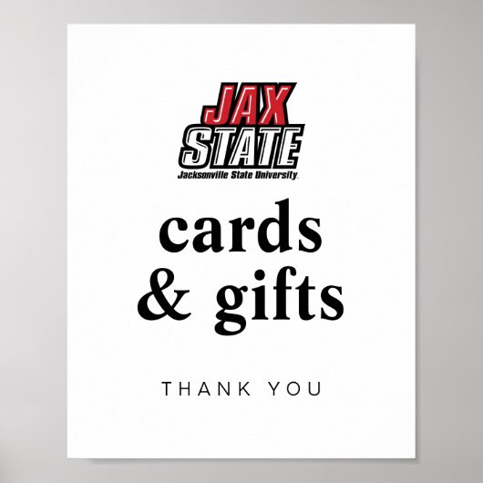 Afgestudeerd aan Jacksonville State University Poster (Voorkant)