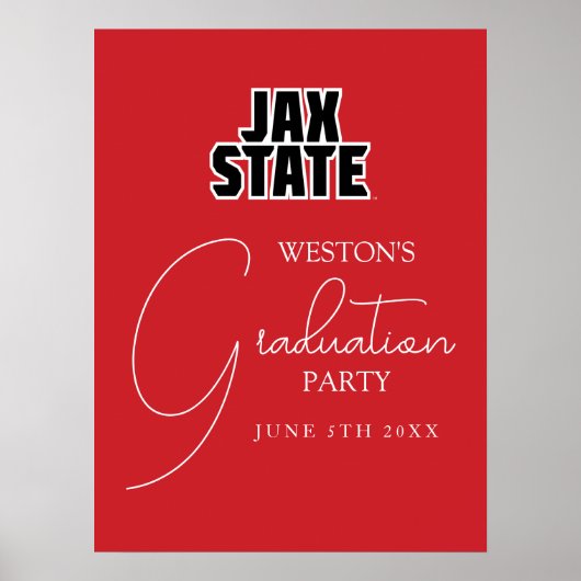Afgestudeerd aan Jacksonville State University Poster (Voorkant)