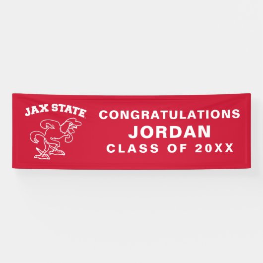 Afgestudeerd aan Jacksonville State University Spandoek (Horizontaal)