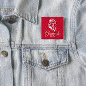 Afgestudeerd aan Jacksonville State University Vierkante Button 5,1 Cm (In situ)