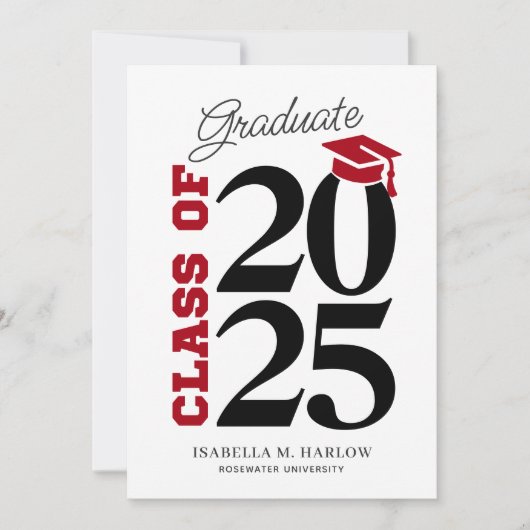 Afgestudeerd aan Red Black University College Aankondiging (Voorkant)