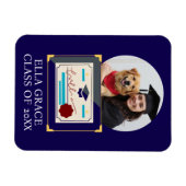 Afgestudeerd aangepast foto afstudeercadeau magneet (Horizontaal)