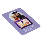 Afgestudeerd aangepast foto afstudeercadeau magneet (Rechterzijde)