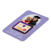 Afgestudeerd aangepast foto afstudeercadeau magneet (Linkerzijde)