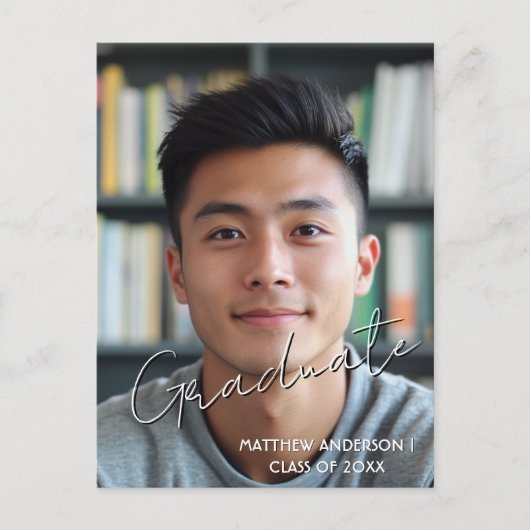 Afgestudeerd aangepaste foto en uitnodiging 4 ansi (Voorkant)