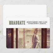 afgestudeerd aankondiging (Voorkant / Achterkant)