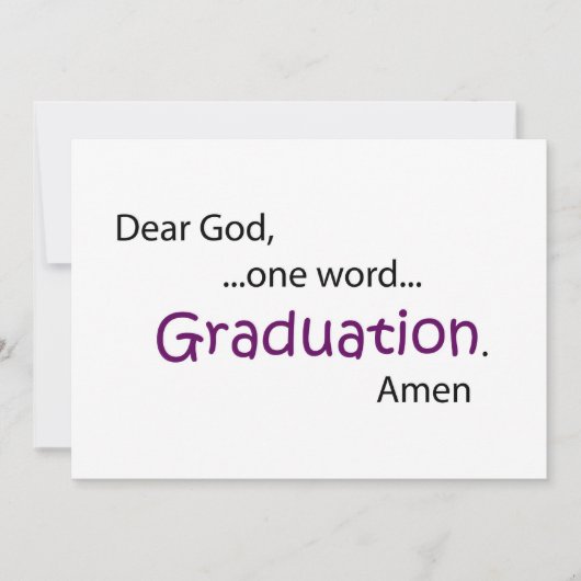 Afgestudeerd Aankondiging (Voorkant)