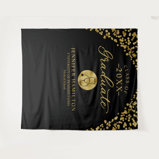 Afgestudeerd Achtergrond van Medische Faculteit Bl Wandkleed (Voorkant (horizontaal))