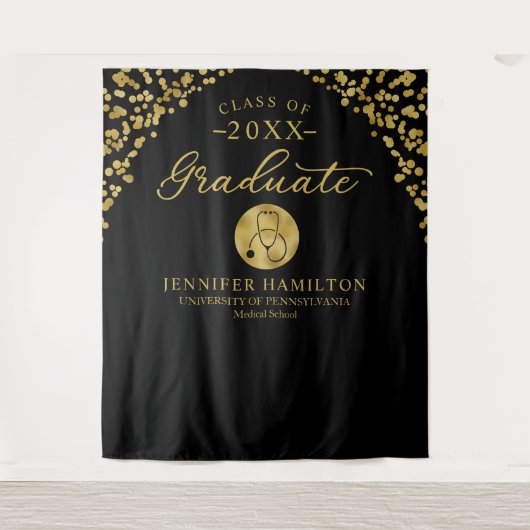 Afgestudeerd Achtergrond van Medische Faculteit Bl Wandkleed (Voorkant)