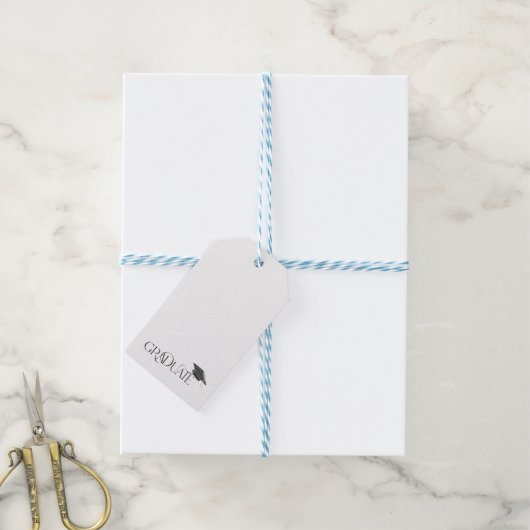 Afgestudeerd Afstudeerhoedje Cadeaulabel (Met Touw)