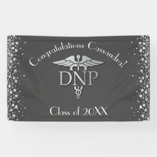 Afgestudeerd als Doctor of Nursing Practice Grijs Spandoek