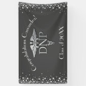 Afgestudeerd als Doctor of Nursing Practice Grijs Spandoek (Verticaal)