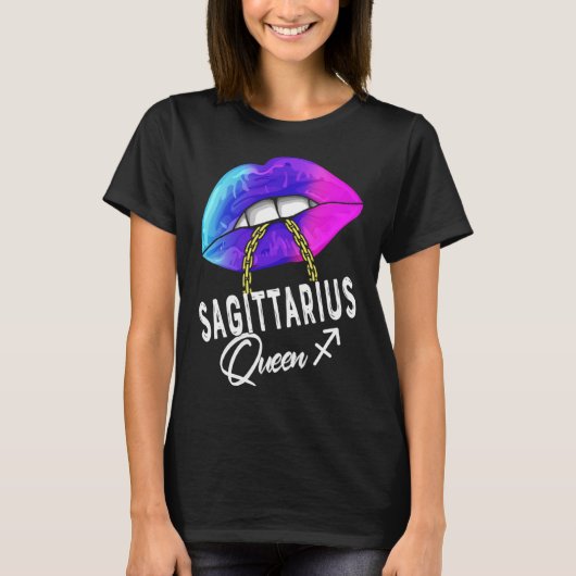 Afgestudeerd als Paarse Blauwe Boogschutter Queen T-shirt (Voorkant)