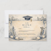 Afgestudeerd Architectuurstudent Ontwerp RSVP Kaartje (Voorkant)