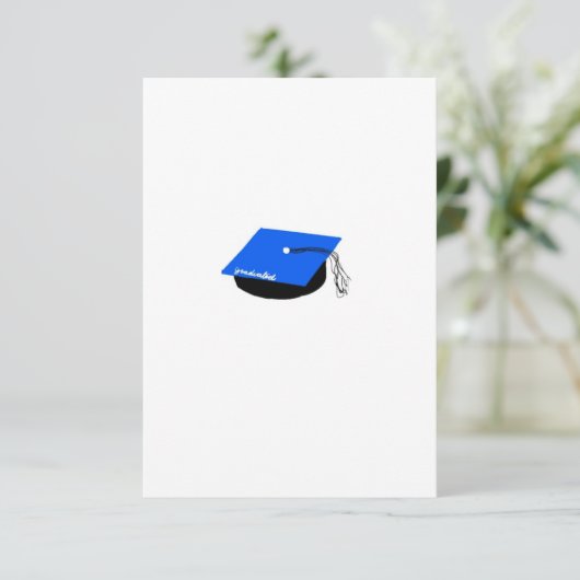 Afgestudeerd! Bedankkaart (Staand voorkant)