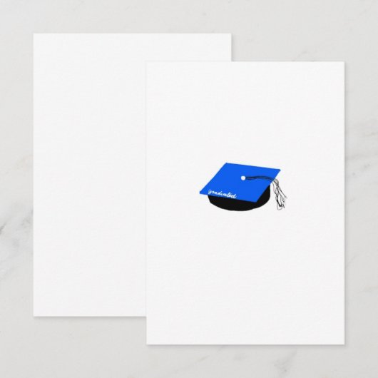 Afgestudeerd! Bedankkaart (Voorkant / Achterkant)
