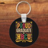 Afgestudeerd bij Hbcu Juneteenth School Historisch Sleutelhanger (Voorkant)